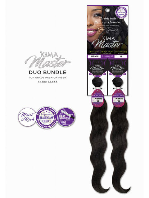 Harlem 125 Kima Master Duo Bundle NATURAL WAVE Weave 26 MBN26