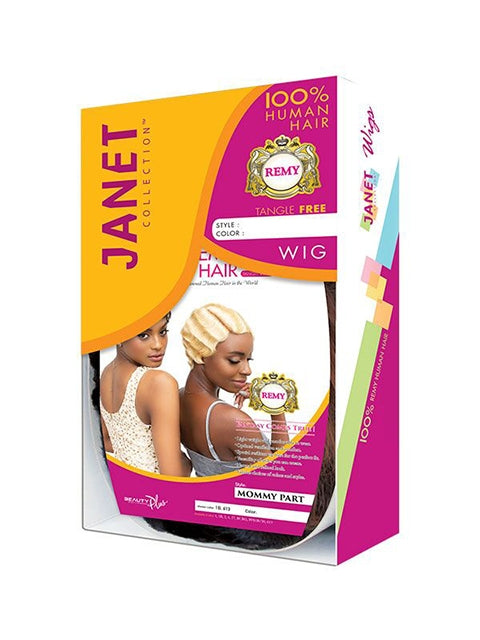Janet Collection 100% Human Hair Parting Wig - MOMMY *SALE