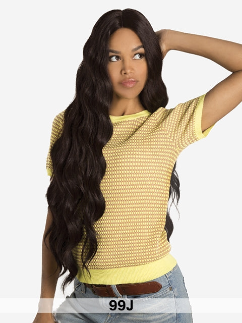 R&B Premium Natural Yaki Medium Density Long Loose Body Wavy Wig - RJ MOMO