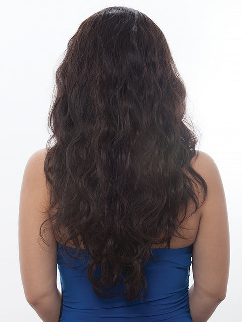 Janet Collection Natural Virgin Remy Human Hair 360 Lace Wig - NATURAL 26