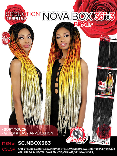 Seduction 3X NOVA BOX Crochet Braid 36 SC.NBOX363