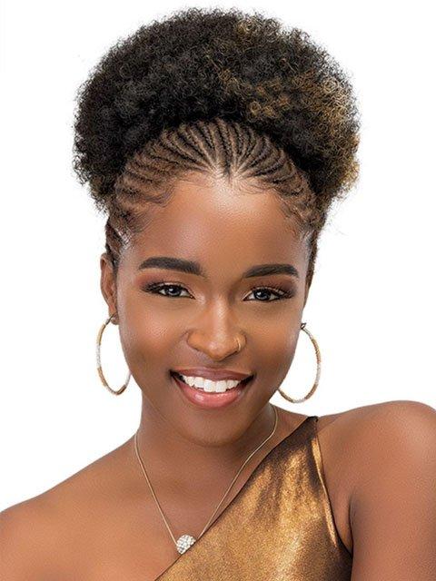 Janet Collection Noir Everytime AFRO PUFF Drawstring