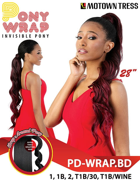 Motown Tress Premium Synthetic Pony Wrap Ponytail - PD-WRAP.BD