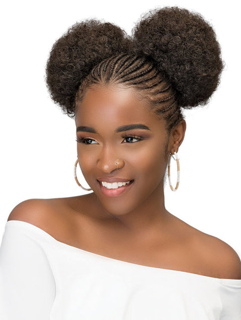 Janet Collection Noir Afro Puff 2Pcs