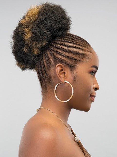 Janet Collection Noir Everytime AFRO PUFF Drawstring