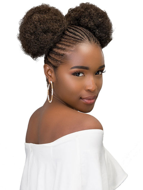 Janet Collection Noir Afro Puff 2Pcs