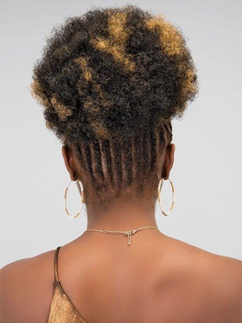 Janet Collection Noir Everytime AFRO PUFF Drawstring