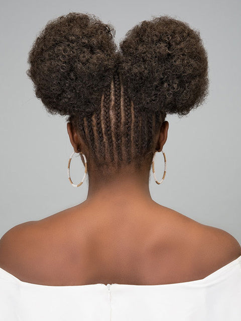 Janet Collection Noir Afro Puff 2Pcs