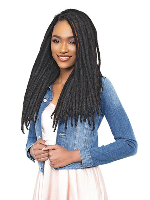 Janet Collection Loc And Roll Human Hair LOCS Crochet Braid