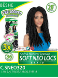Beshe Pre-Looped 3X SOFT NEO LOCS Crochet Braid 20