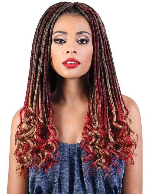 Beshe Pre-Looped 3X STRAIGHT GODDESS LOCS Crochet Braid 20