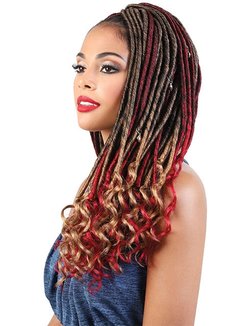 Beshe Pre-Looped 3X STRAIGHT GODDESS LOCS Crochet Braid 20