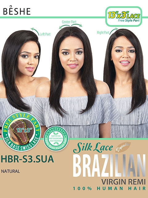 Beshe Human Hair 13x3 Lace Front Wig - HBR-S3.SUA